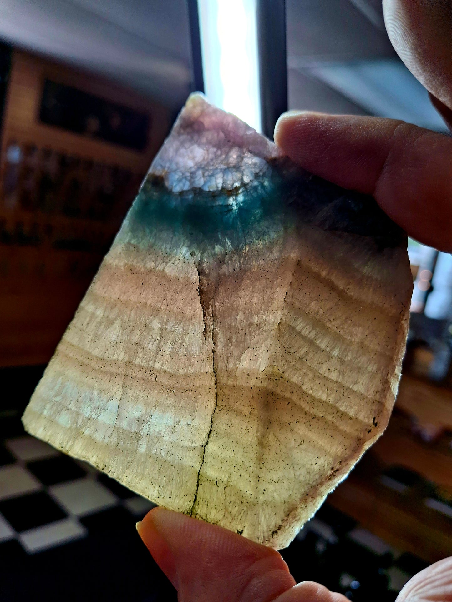 Rainbow Fluorite Plate Specimen (India)