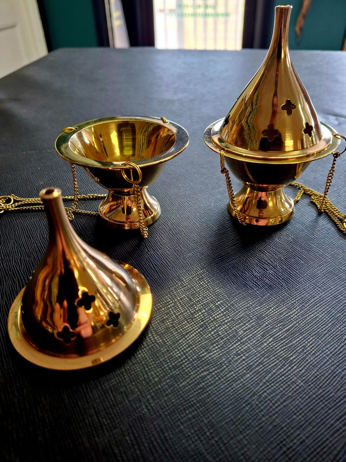 Brass Hanging Cone Burner (Small)