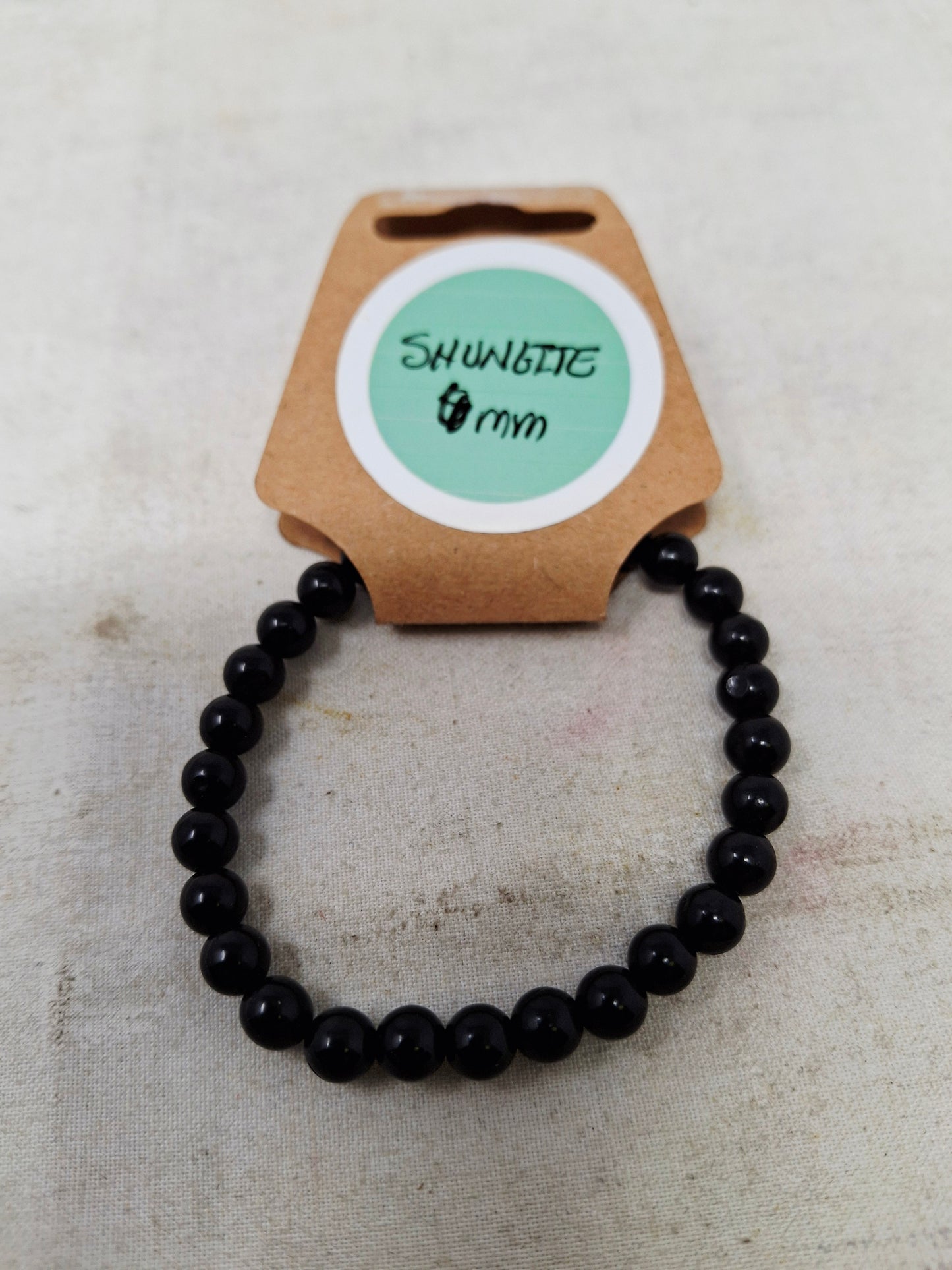 6mm Energy Bead Bracelets Shungite
