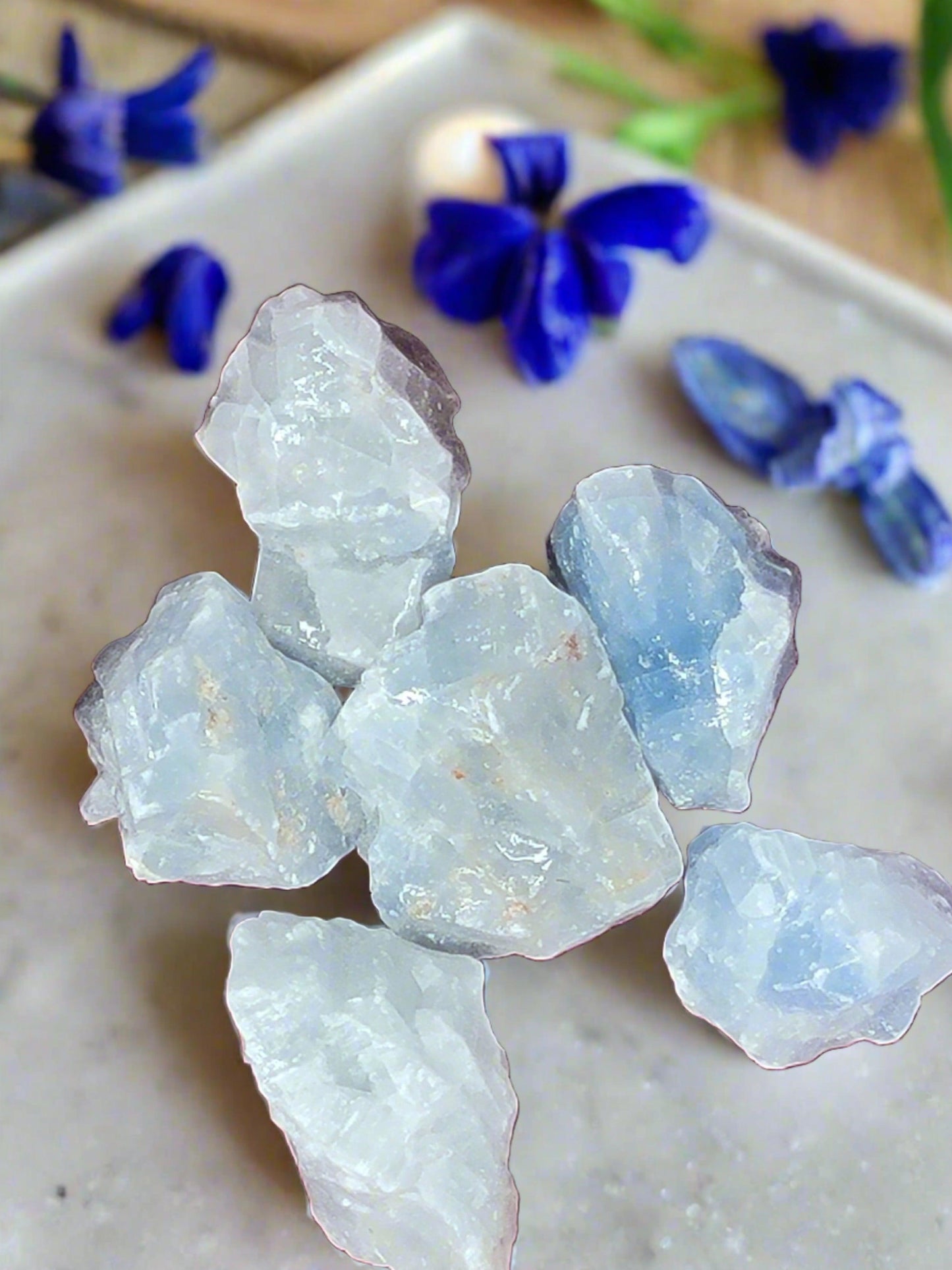 Blue Calcite Natural