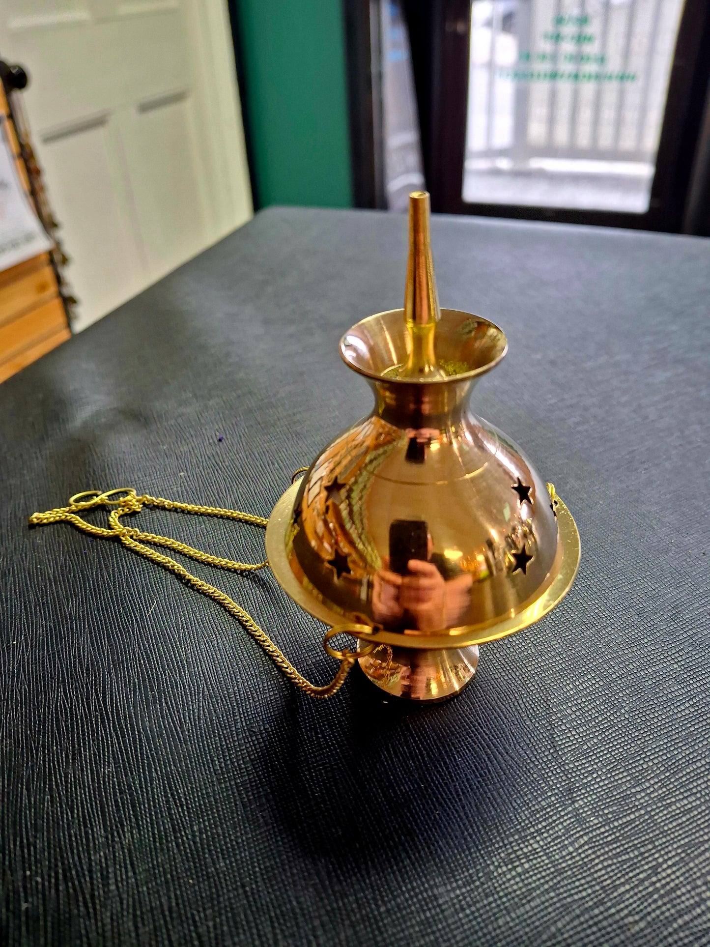 Brass Hanging Burner 4"H