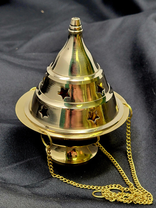 Brass Hanging Cone Burner (Medium)