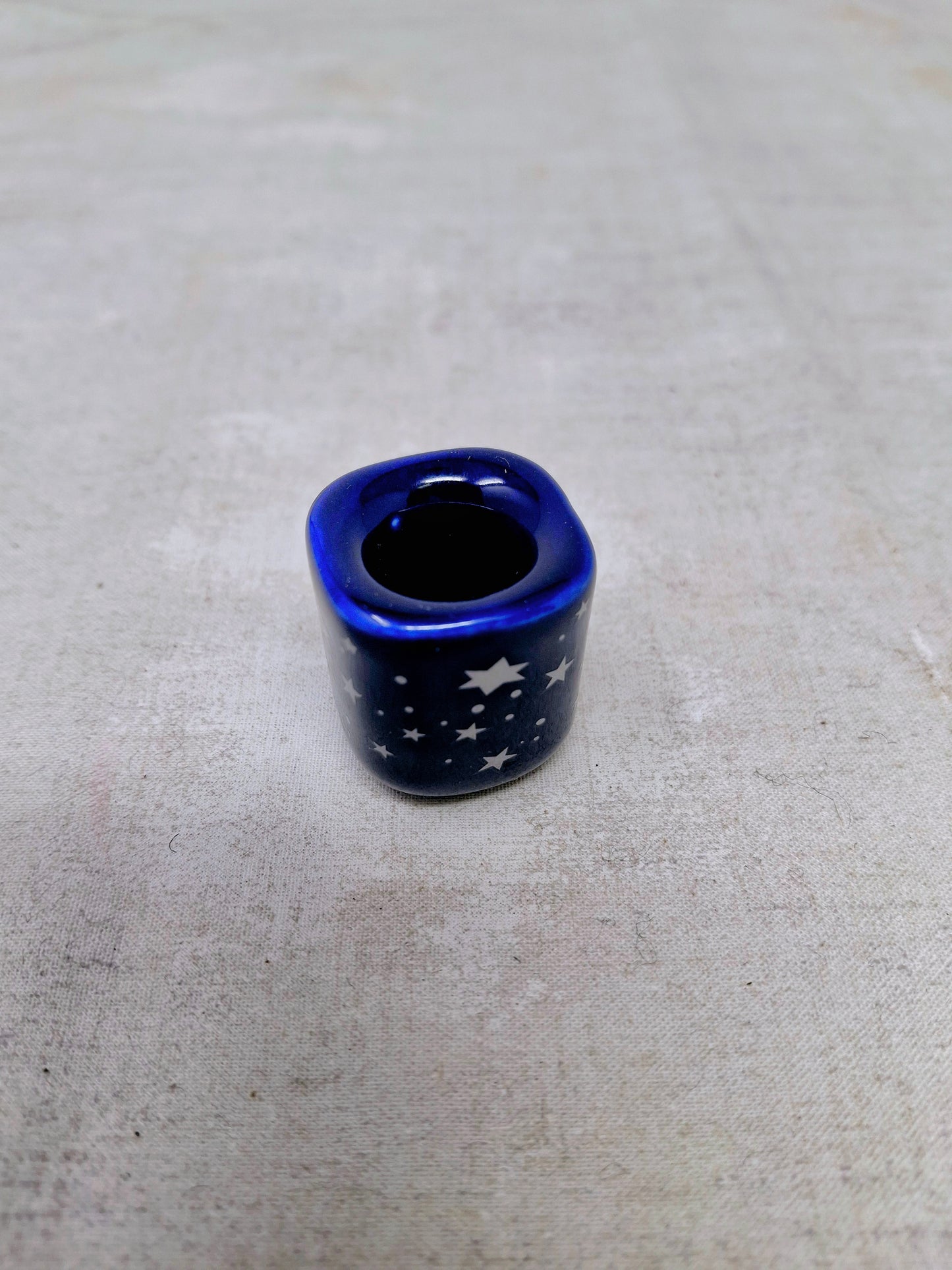 Chime Candle Holder (Blue/Silver Stars)