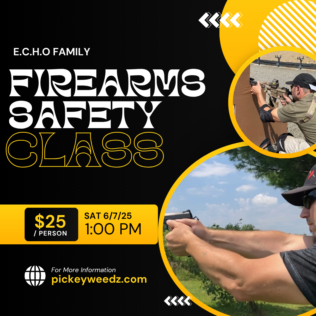 Class Ticket - Saturday, June 7th 1-3pm- E.C.H.O Family Firearms Safety Training