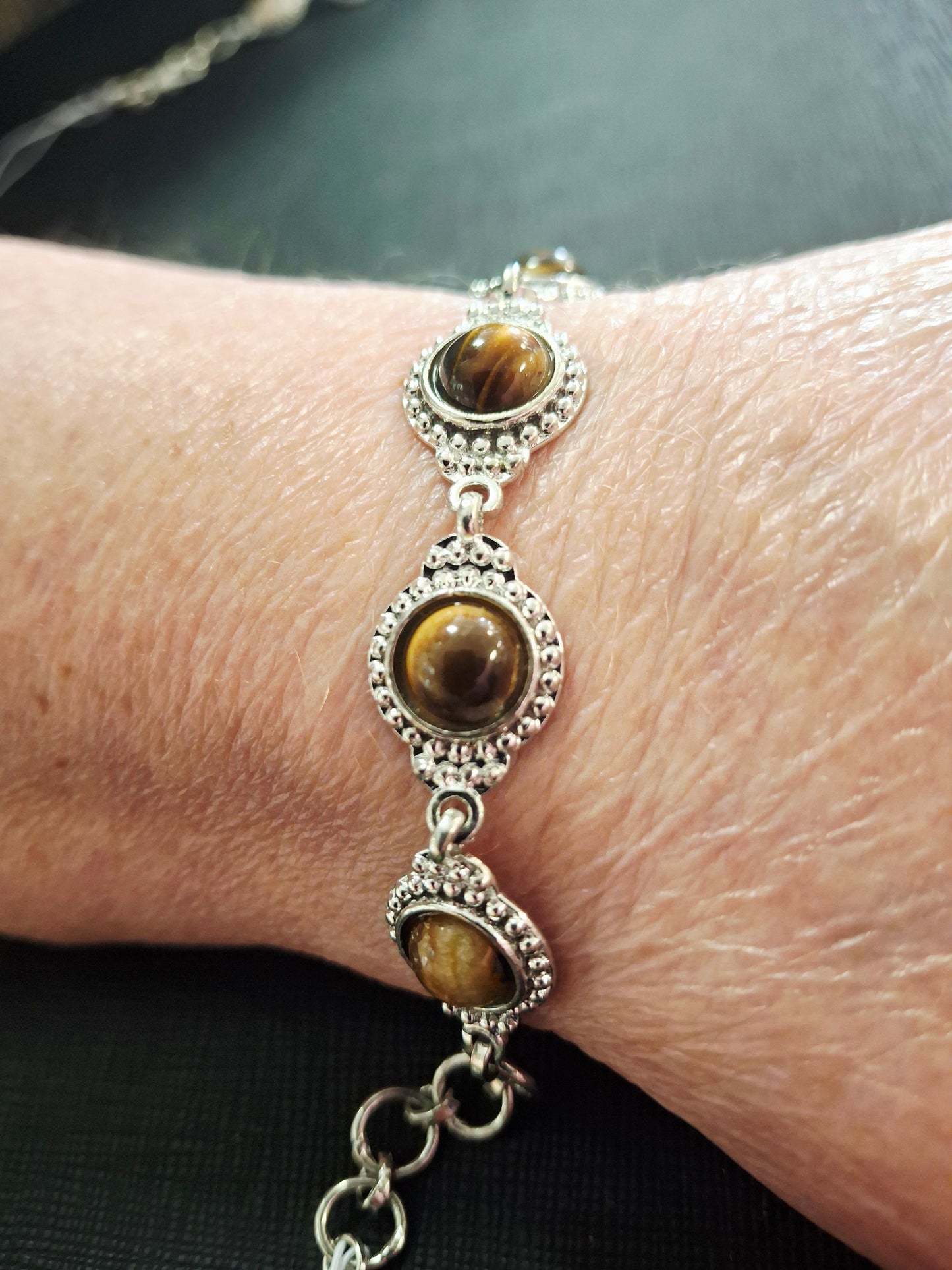 Elegant Polished Gemstone Bracelets