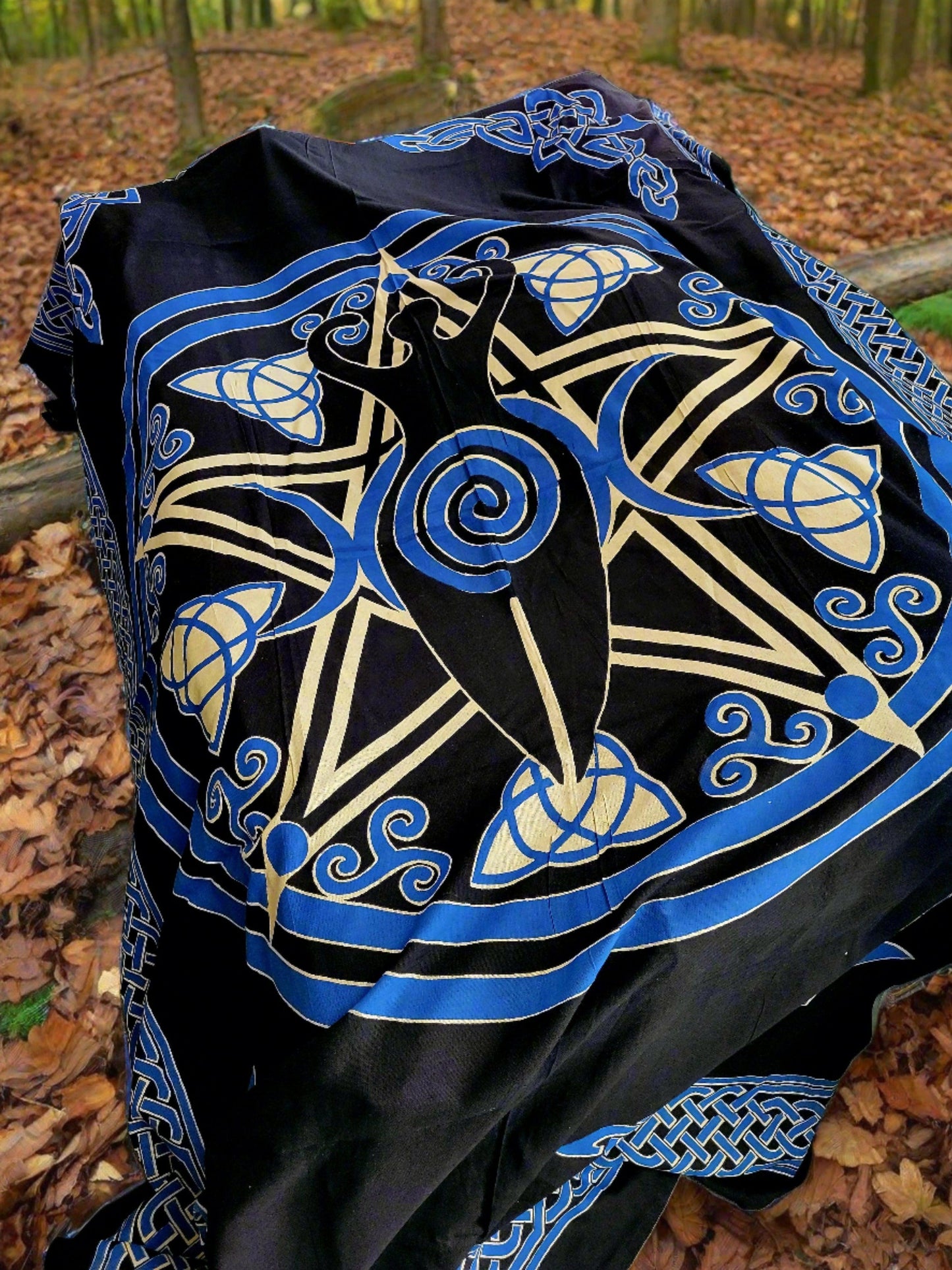 Goddess of Earth Tapestry 72x018 Blue/black