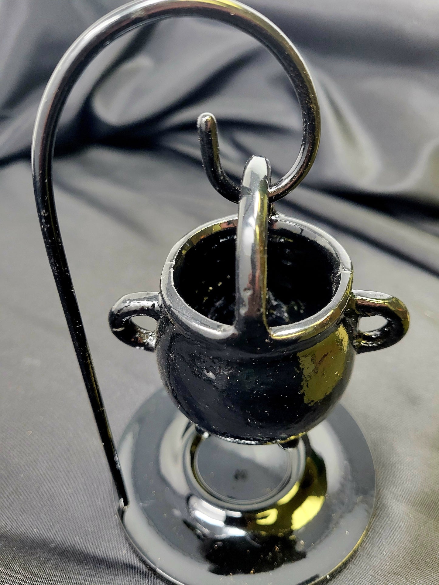 Hanging Metal Cauldron Aroma Lamp/Burner 6.5" High