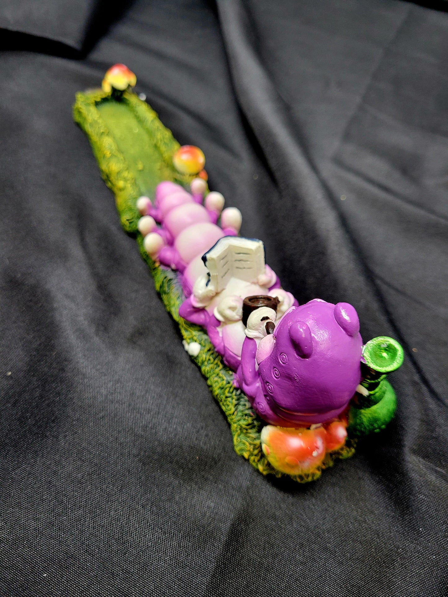 Hookah Smoking Caterpillar Incense Burner