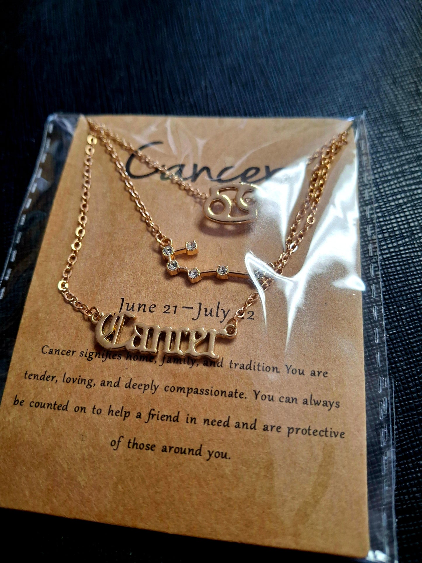 Horoscope Zodiac Constellation 3pc Charm Pendants