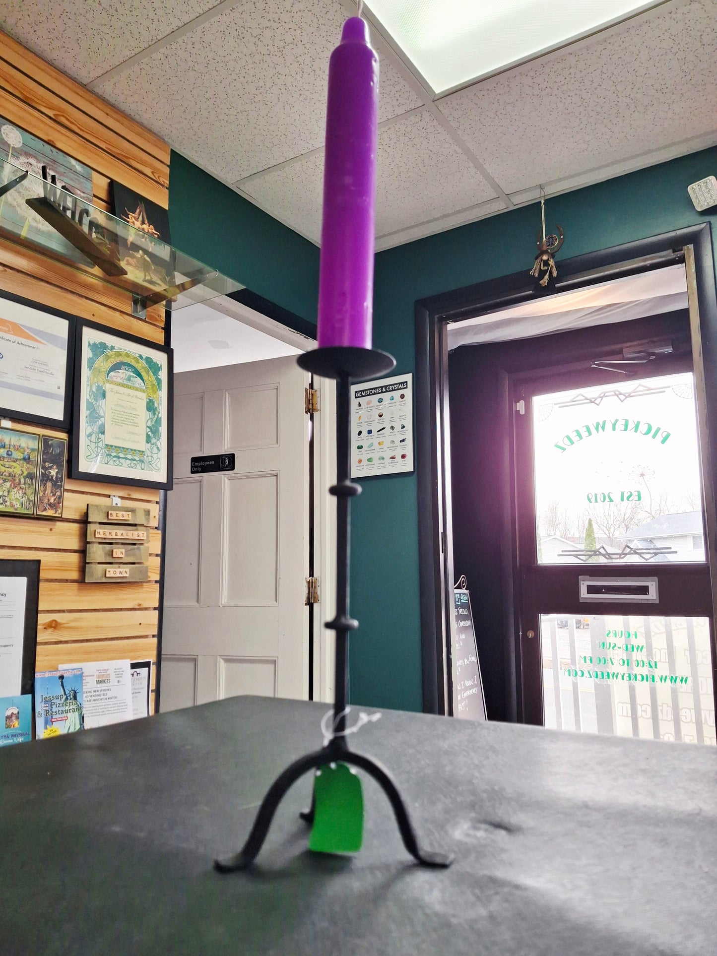 Iron Candle Holder
