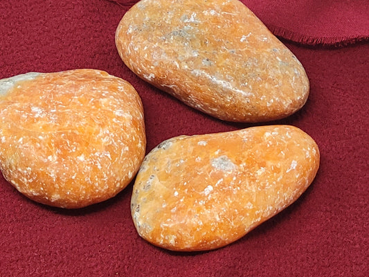 Jumbo Orange Calcite Tumbled