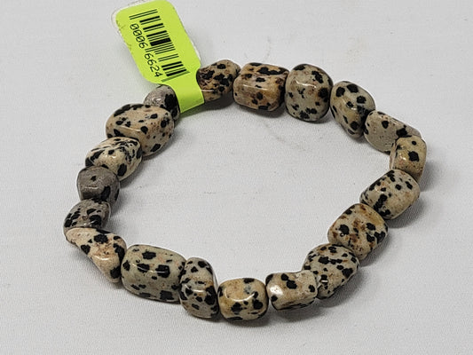 Large Energy Bead Bracelets Dalmatian Jasper