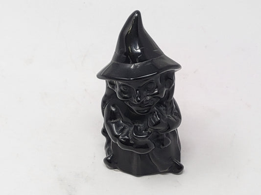 Obsidian Witch Carving
