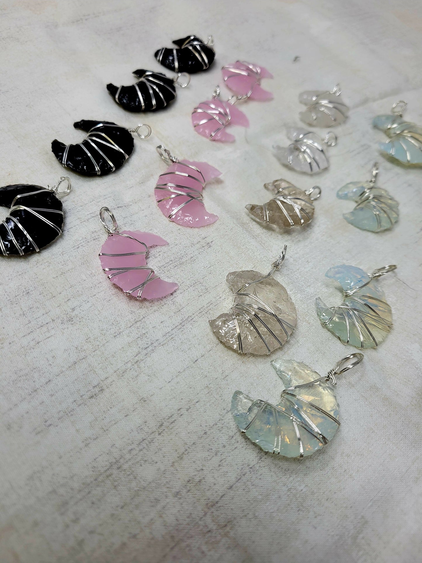 Opalite Moon Pendant