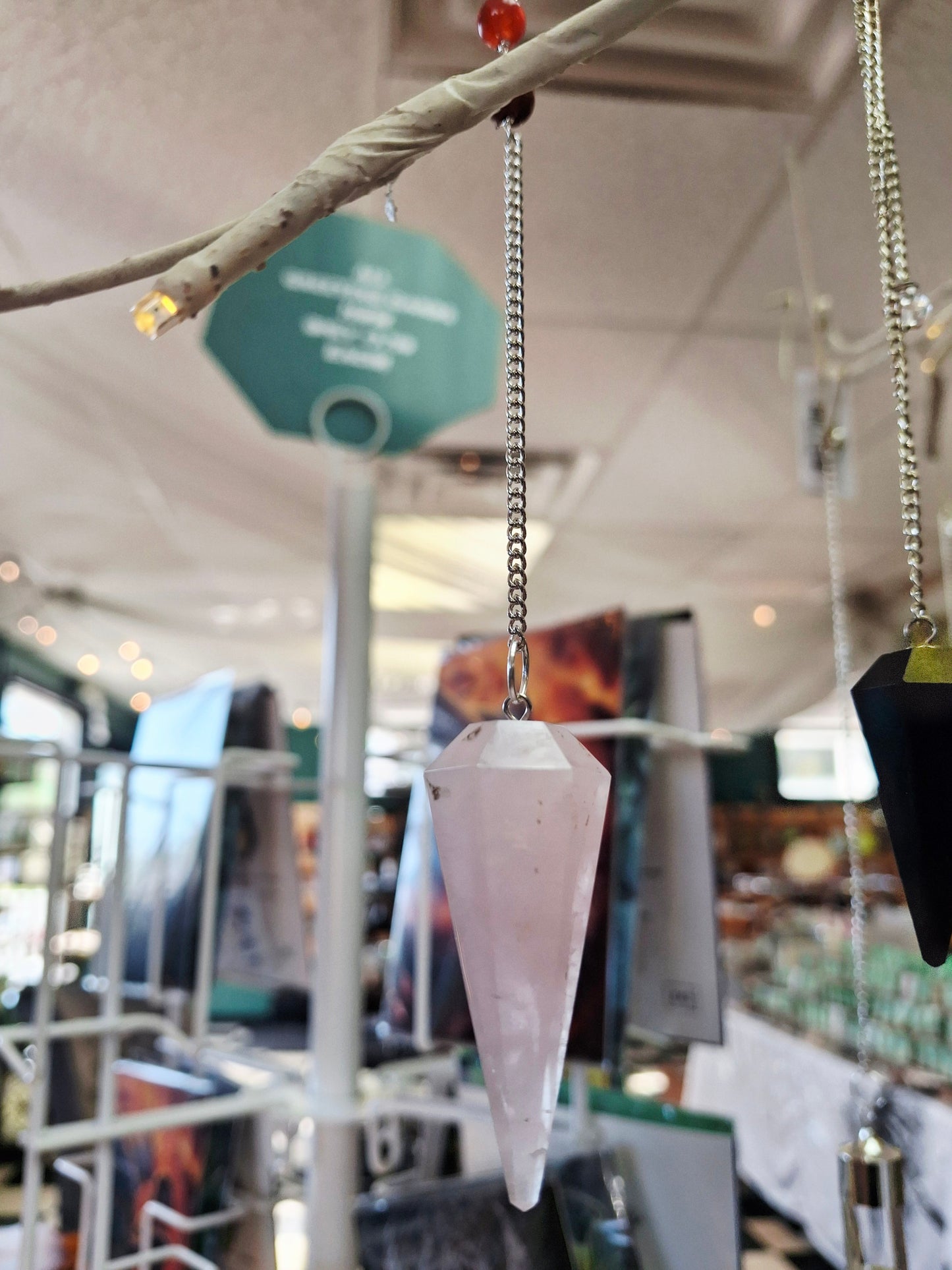 Pendulum Rose Quartz Chakra Chain