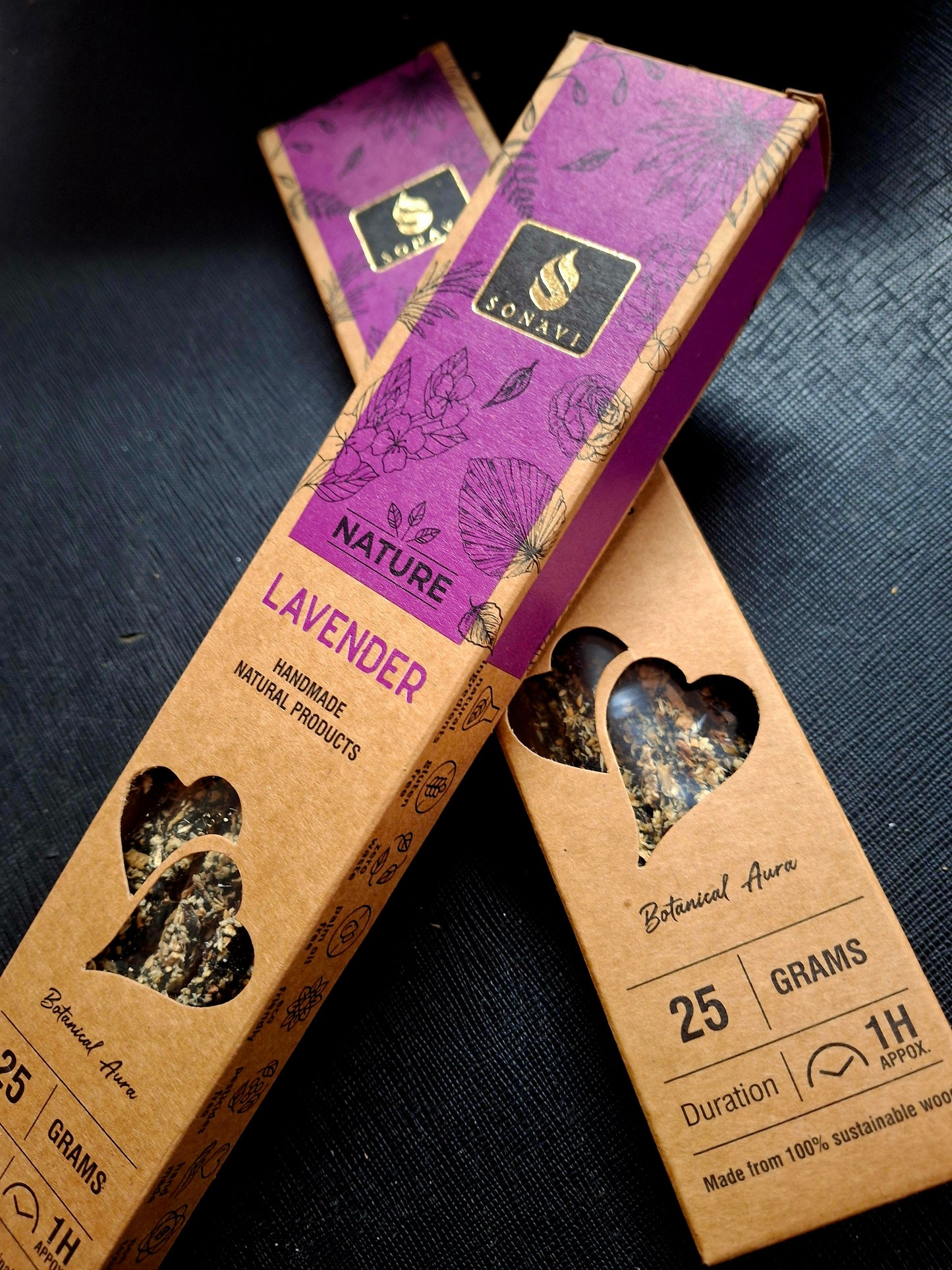 SONAVI - Lavender Nature's Collection: All Natural Incense Sticks 25 grams