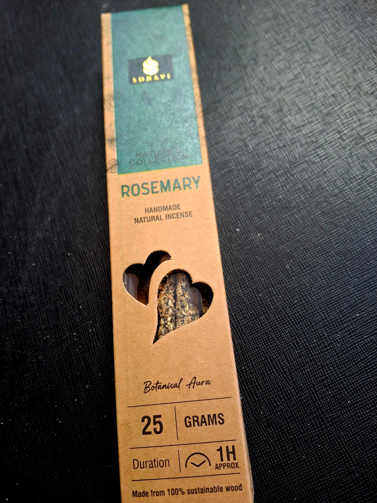 SONAVI - Rosemary Nature's Collection: All Natural Incense Sticks 25 grams