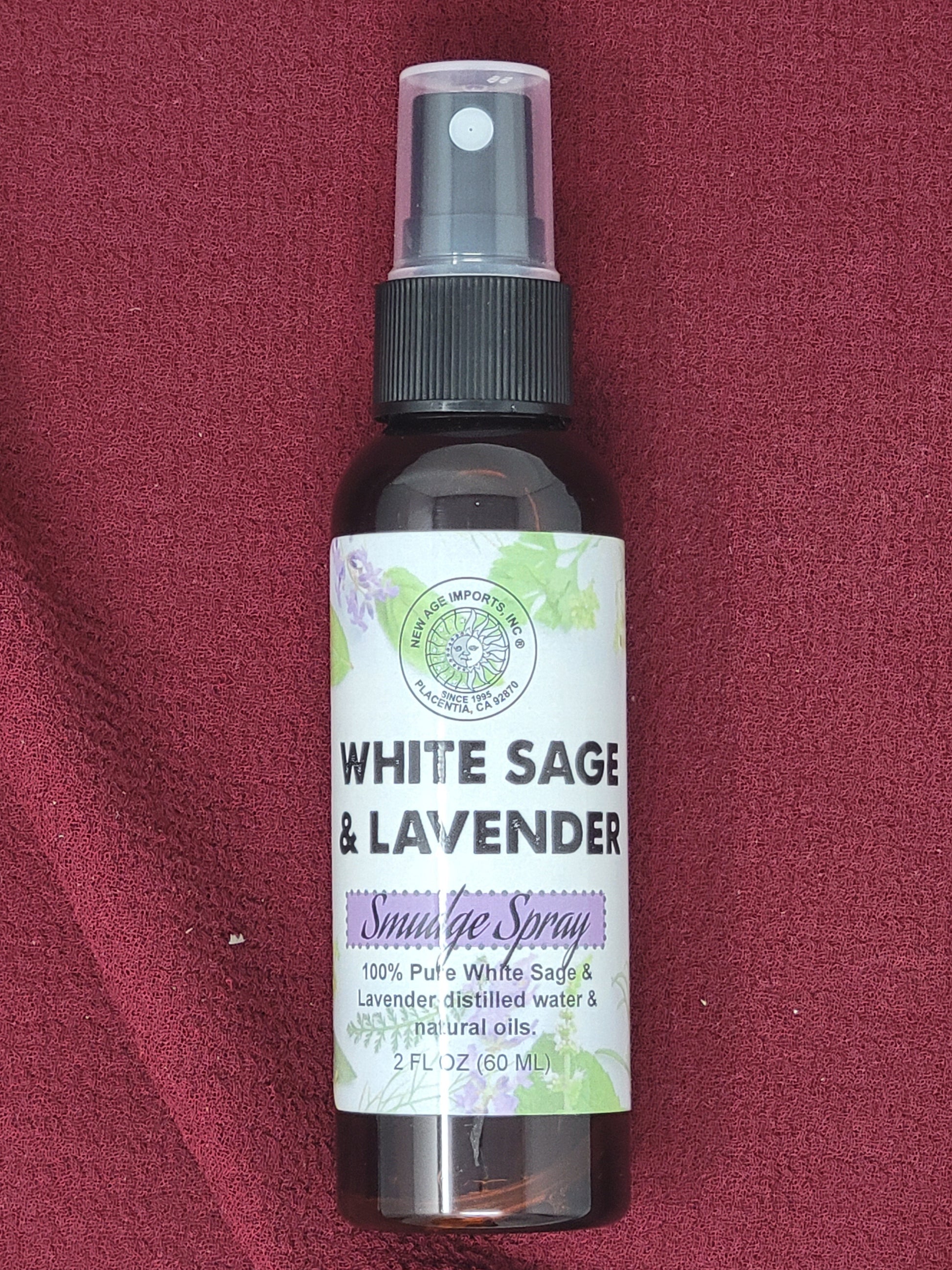 Smudging Spray - White Sage & Lavender 2 oz (60 ML)