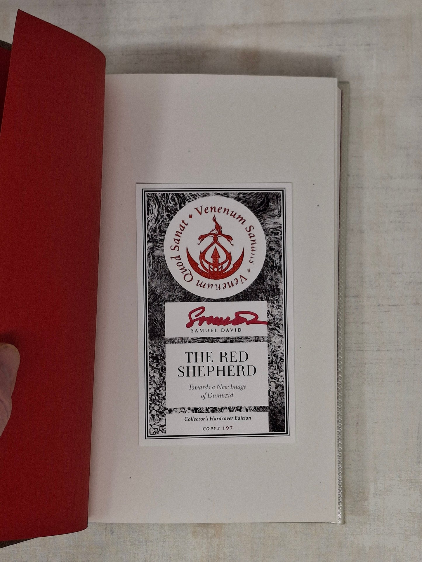 The Red Shepherd by Samuel David(Collectors Edition)