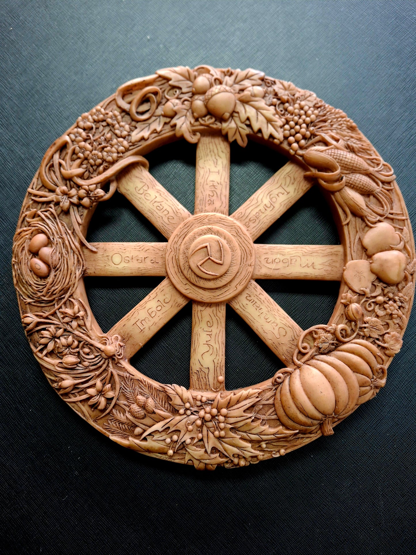 Wheel of the Year Plaque (Terra Cotta Finish)