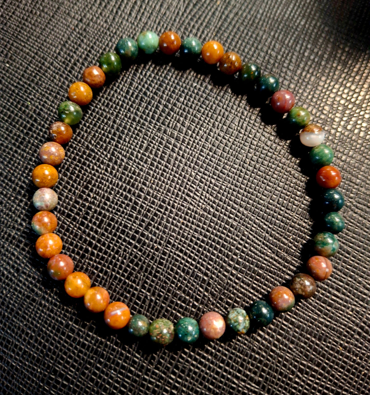 Energy Bead 4mm Ocean Jasper Bracelet