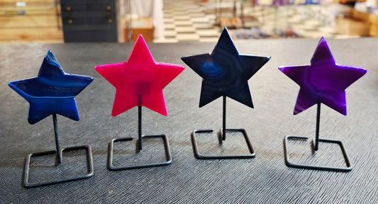 Agate Star on Stand 3.25" tall