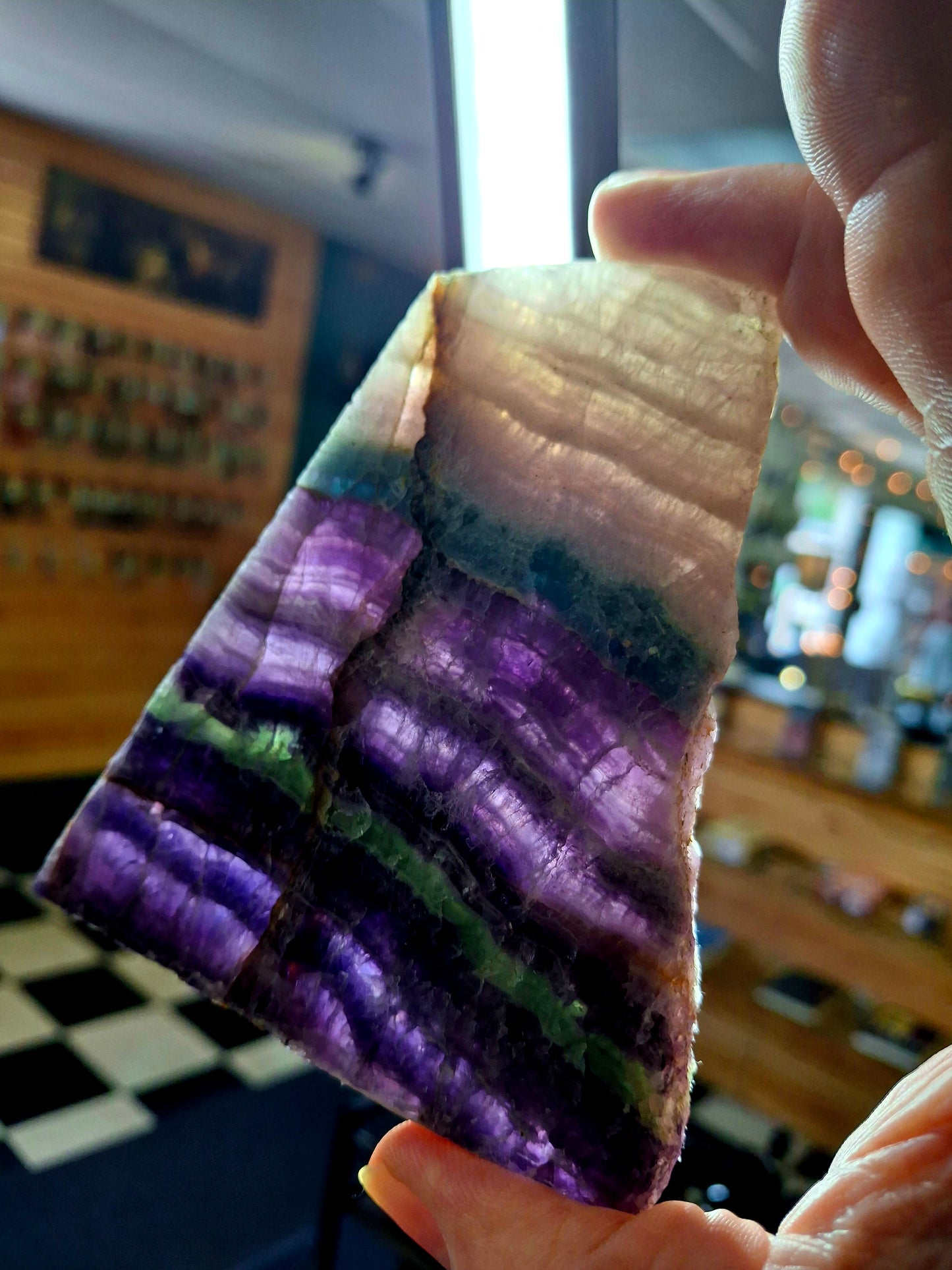 Rainbow Fluorite Plate Specimen (India)