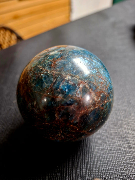 Blue Apatite Spheres  2-3"