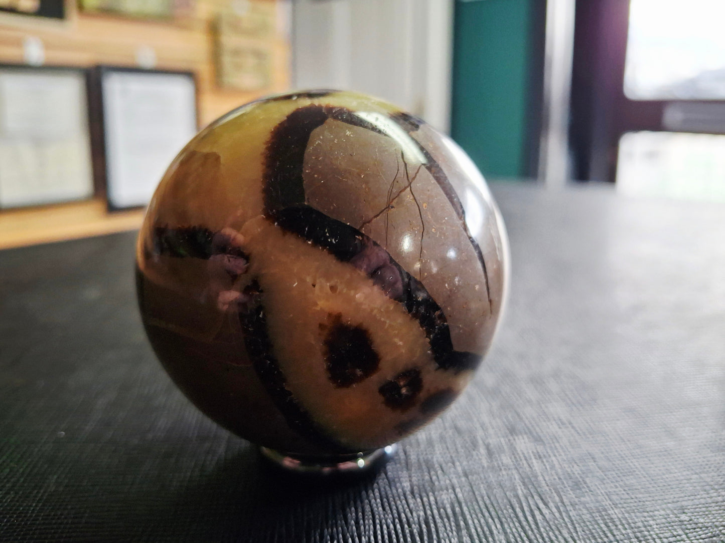 Septarian Calcite Sphere 3-4"