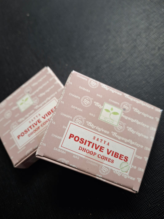 Satya Dhoop Cone Incense (Positive Vibes)