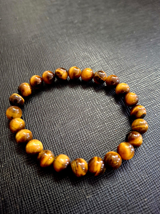 Energy Bead Bracelet 8mm - Tiger Eye