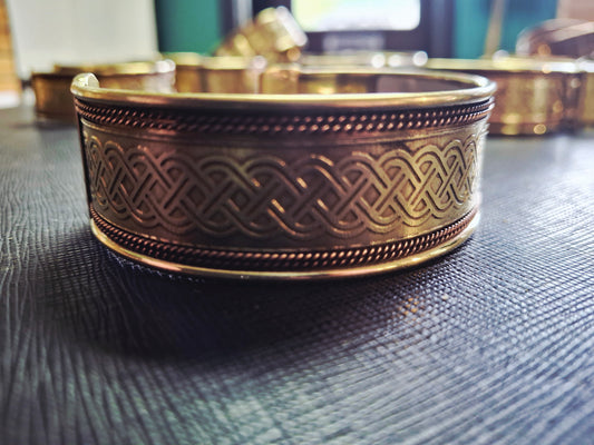 Copper & Brass Knotwork Bracelet