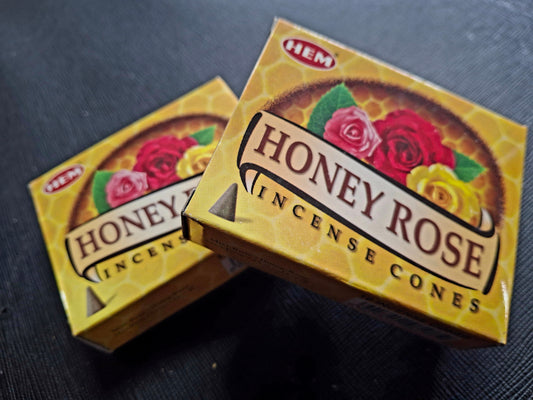 Hem Cone Incense (Honey Rose)