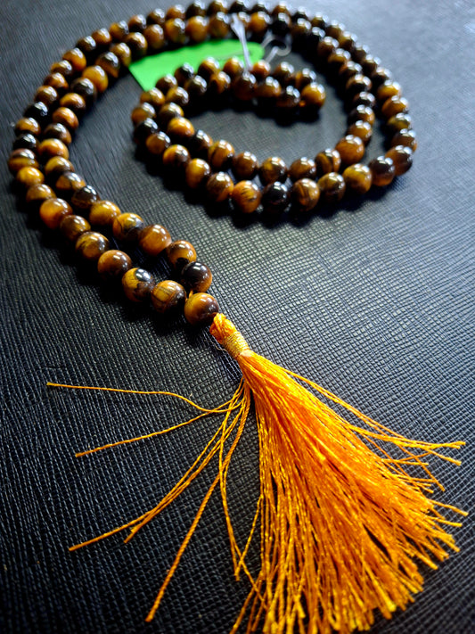 Tiger Eye Japa Mala 8mm Beads (Prayer Mala)