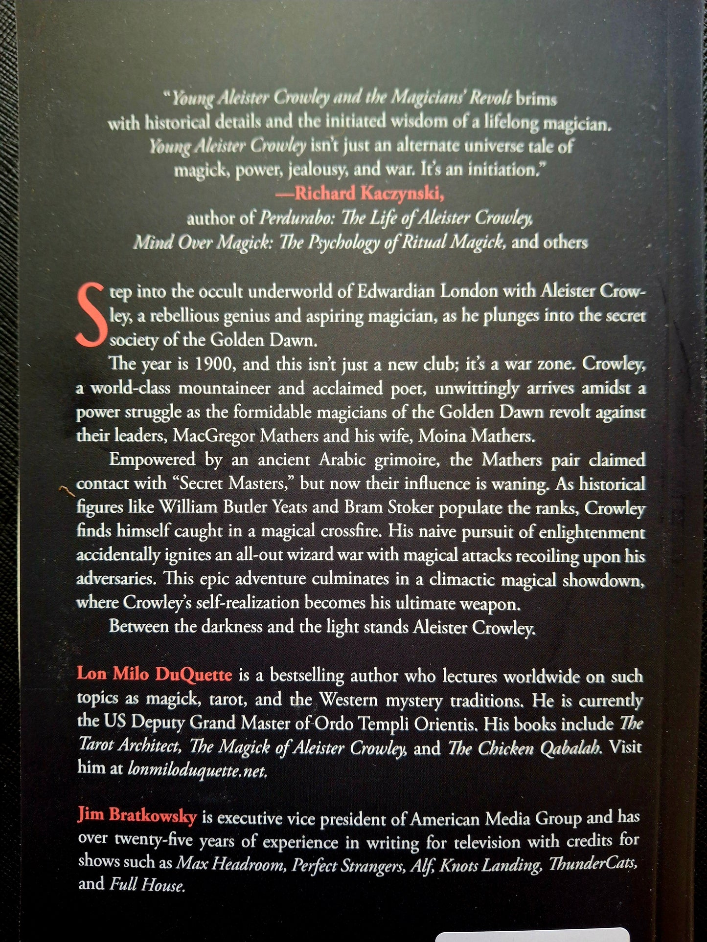Young Aleister Crowley and the Magicians’ Revolt A Novel -  Jim Bratkowsky & Lon Milo DuQuette