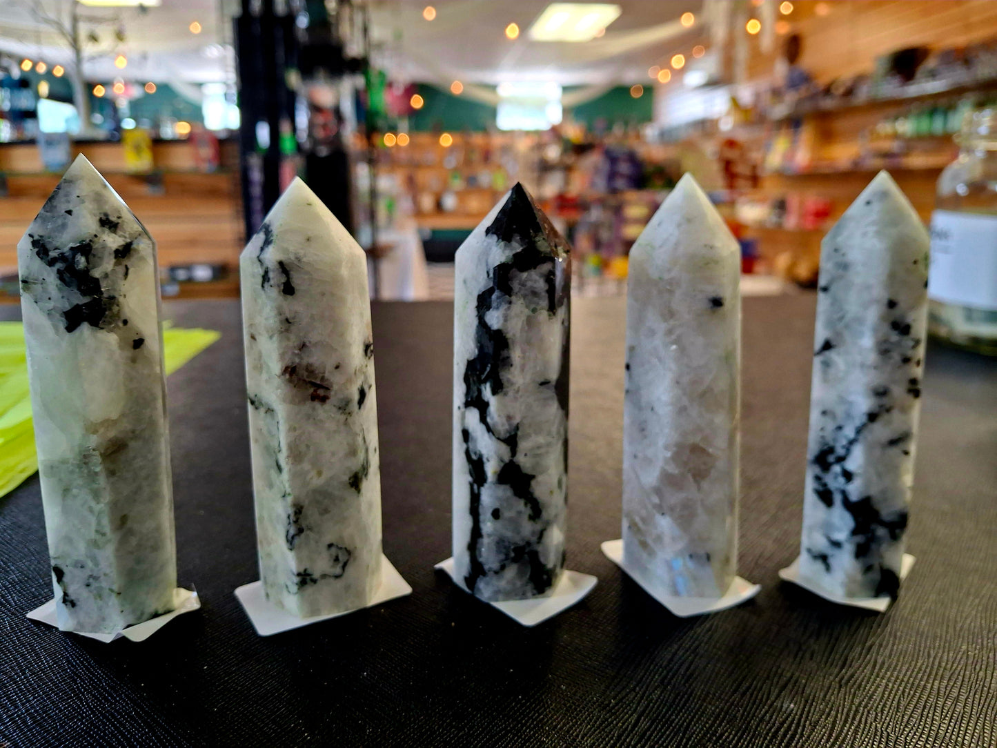 Rainbow Moonstone Point 4.0 to 4.5"