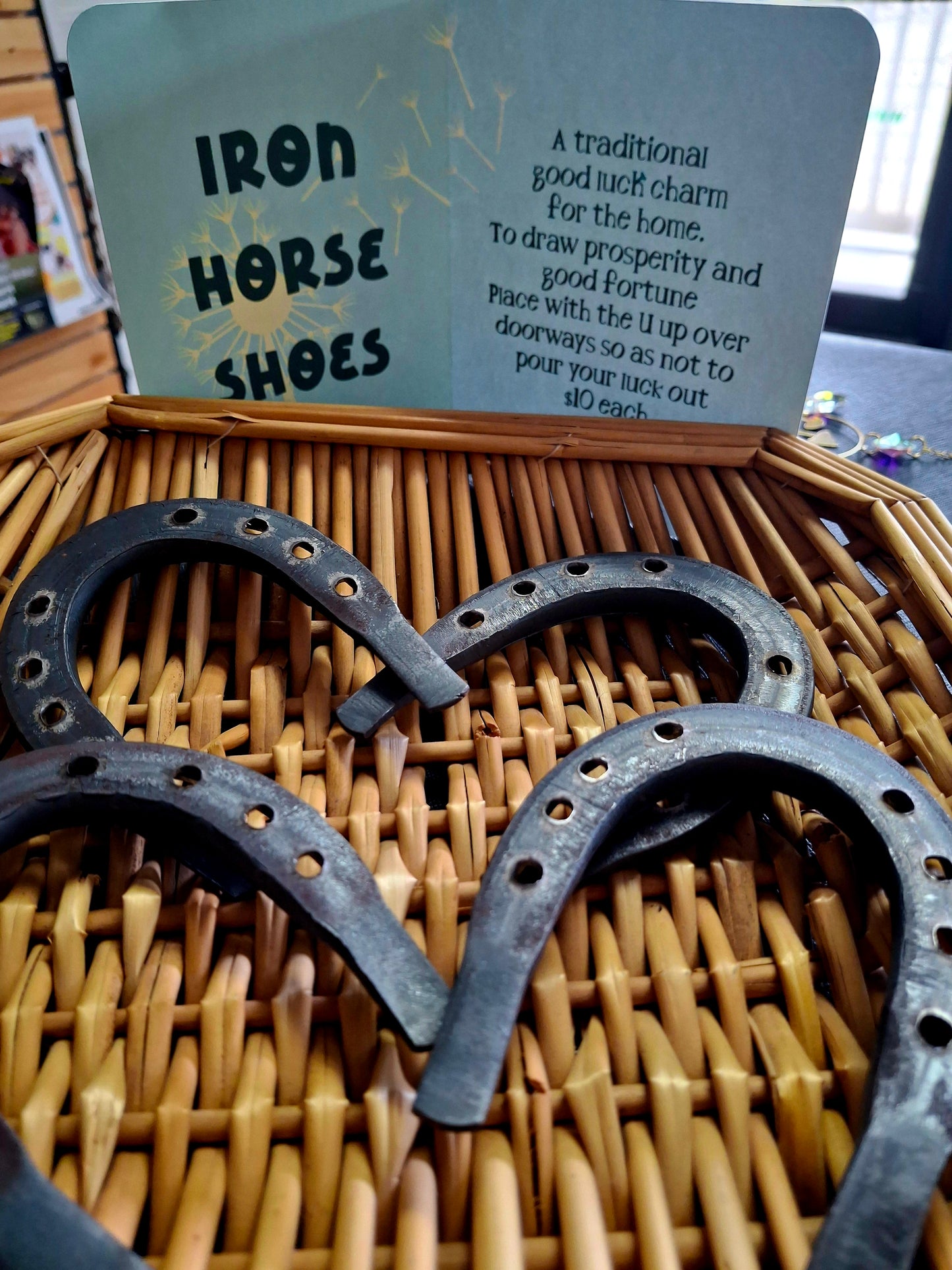 Iron Horseshoe 8 cm – Traditional Good Luck & Protection Ritual Decor