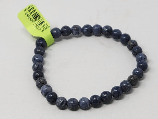 6mm Energy Bead Bracelets Blue Coral