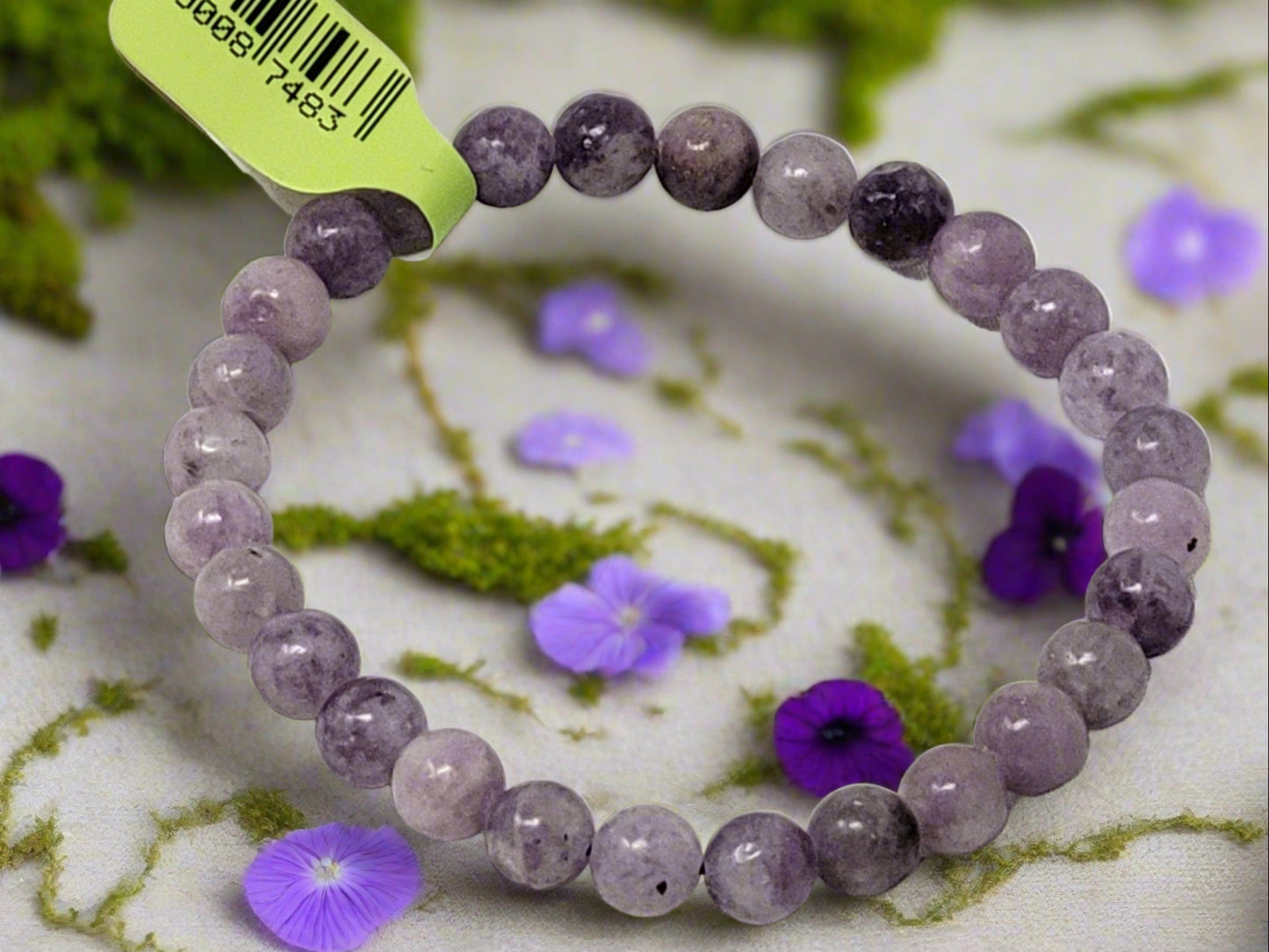 6mm Energy Bead Bracelets Lepidolite