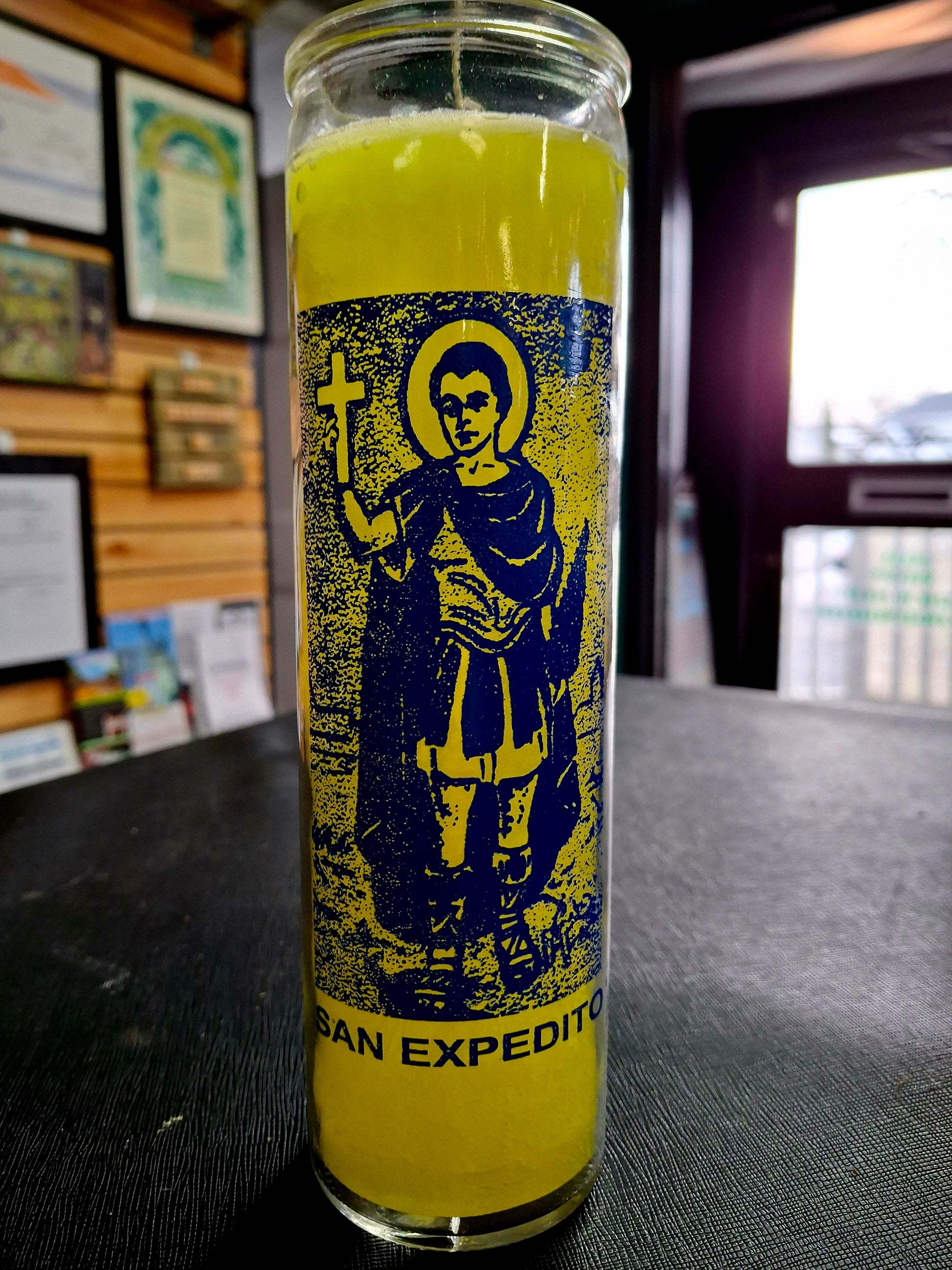 7 Day Charged San Expedito Candle (Yellow)