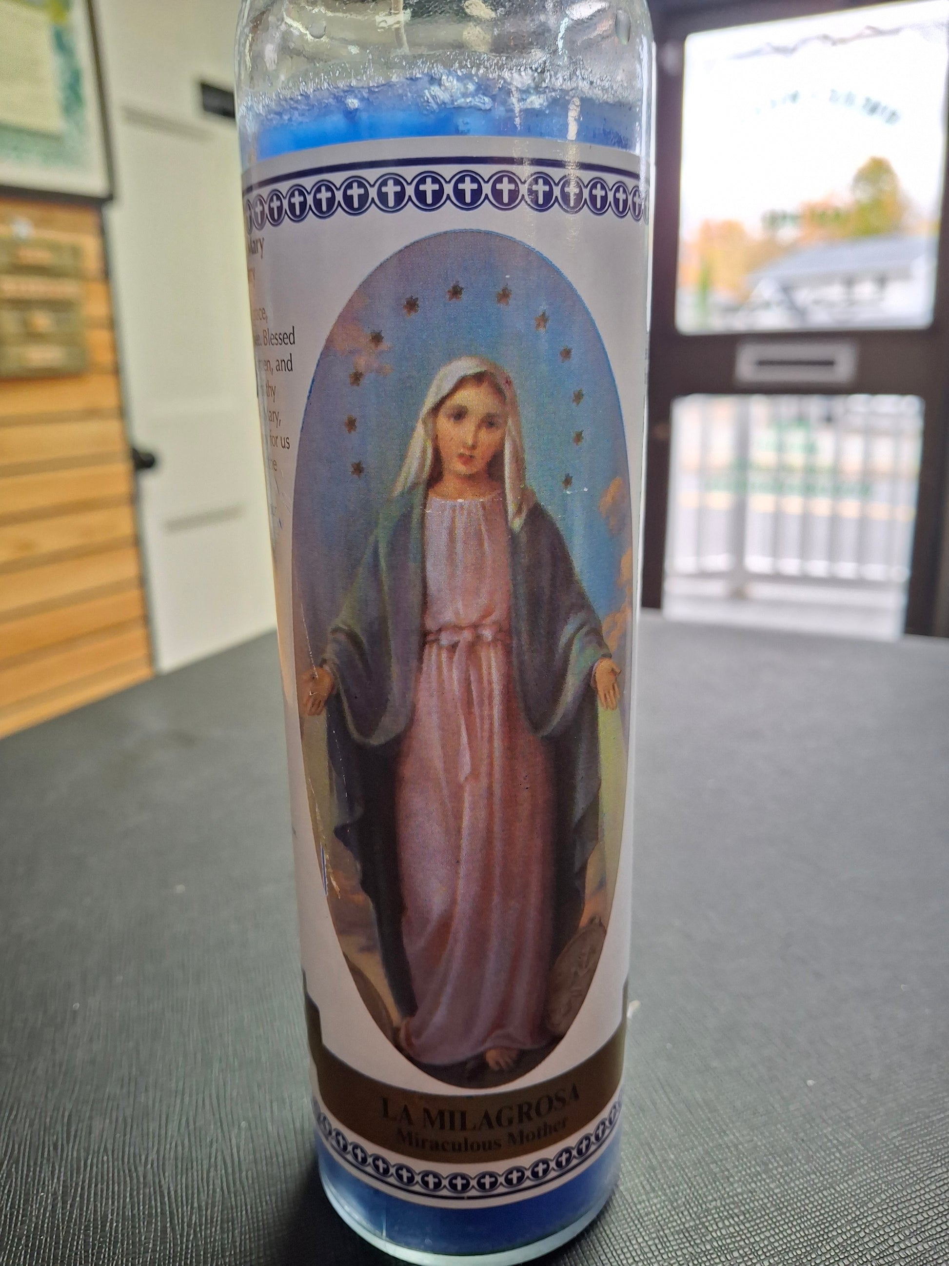7 Day Labeled La Milagrosa/Miraculous Mother