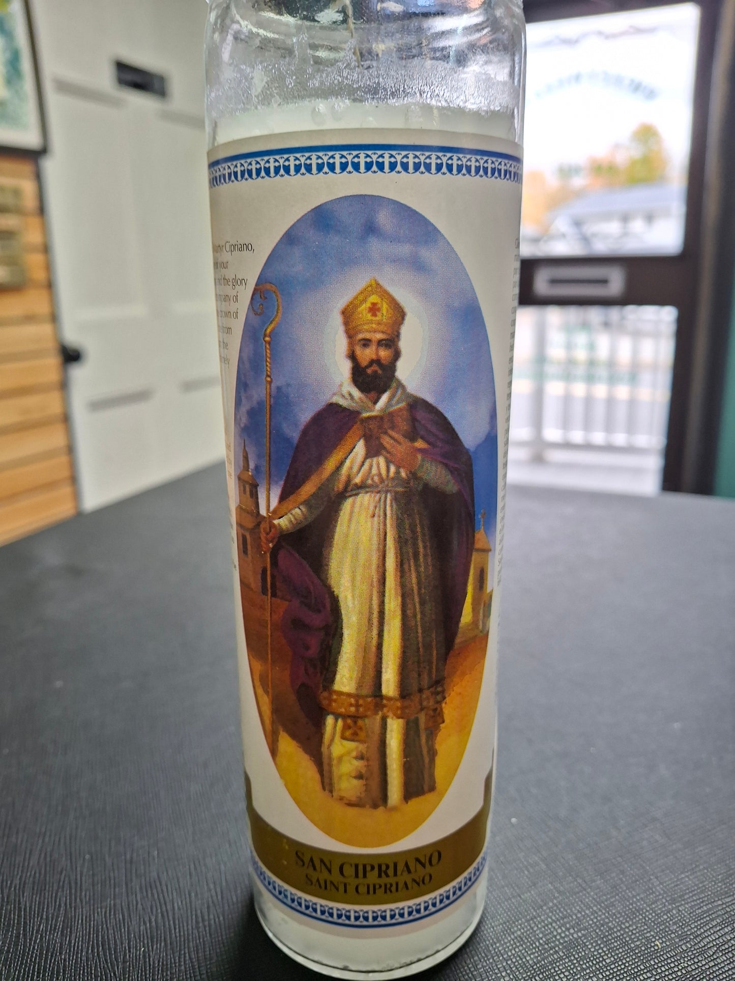 7 Day Labeled San Cipriano/St. Cipriano Candle