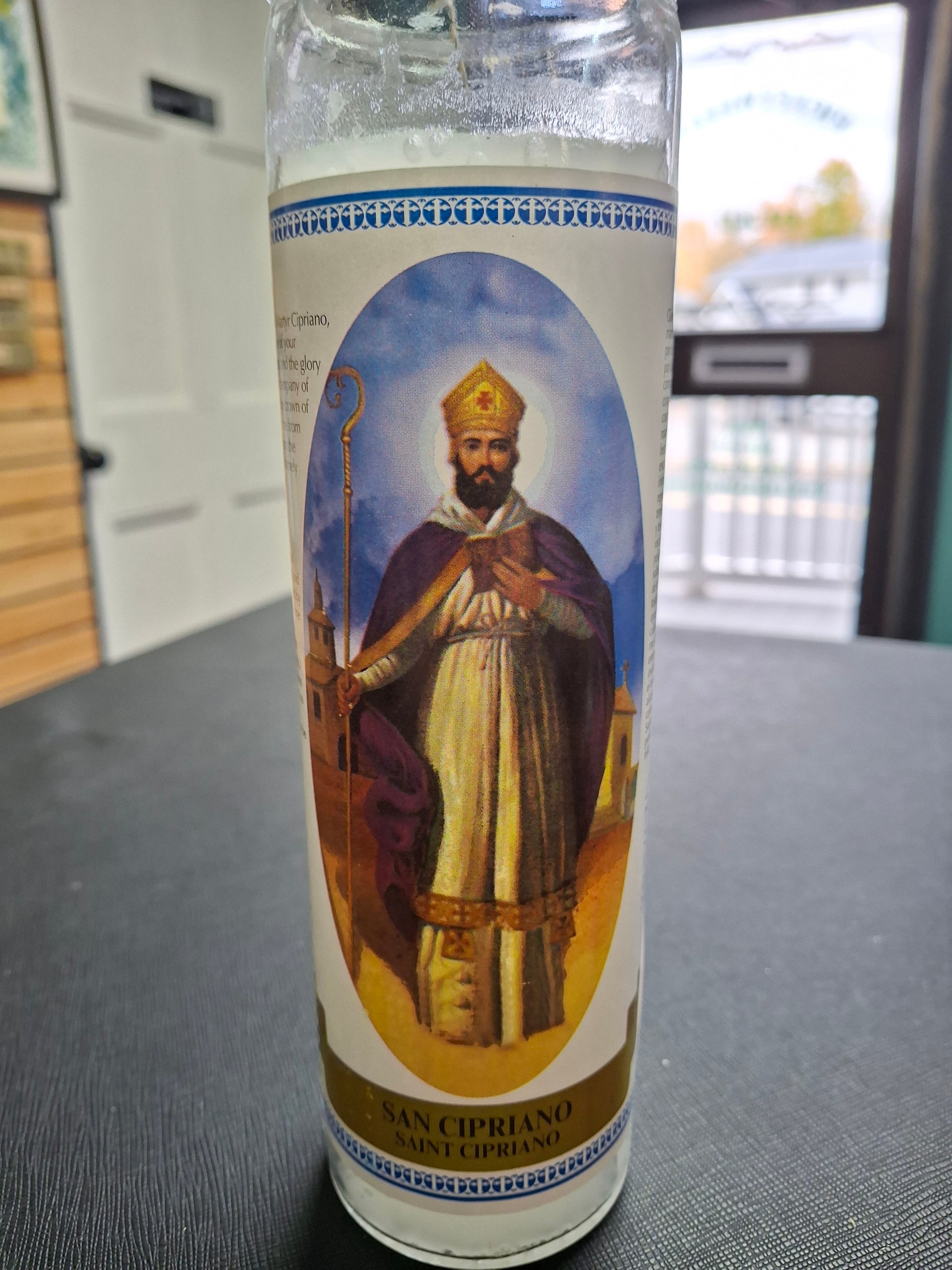 7 Day Labeled San Cipriano/St. Cipriano Candle