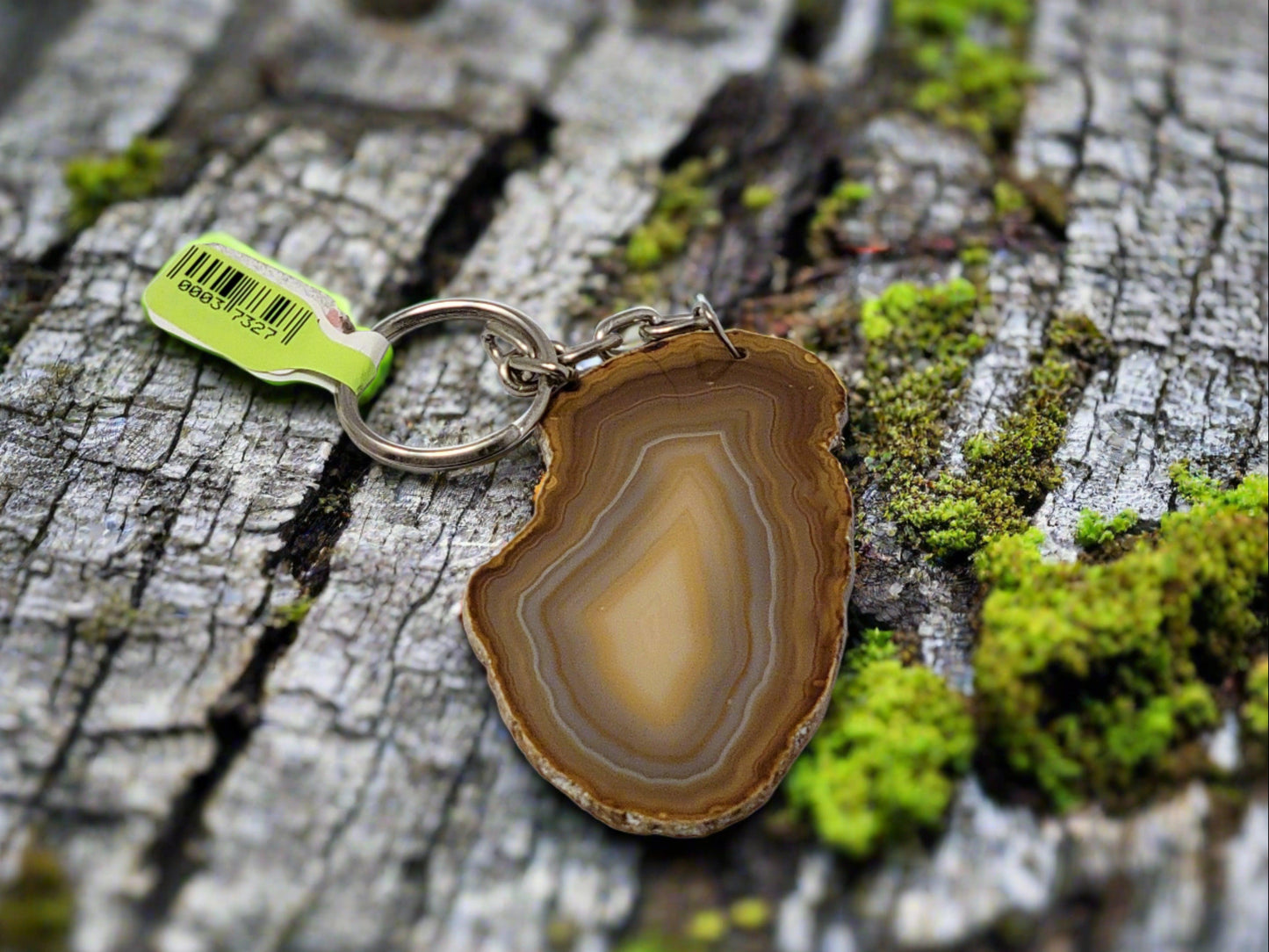 Agate Slice Keychains