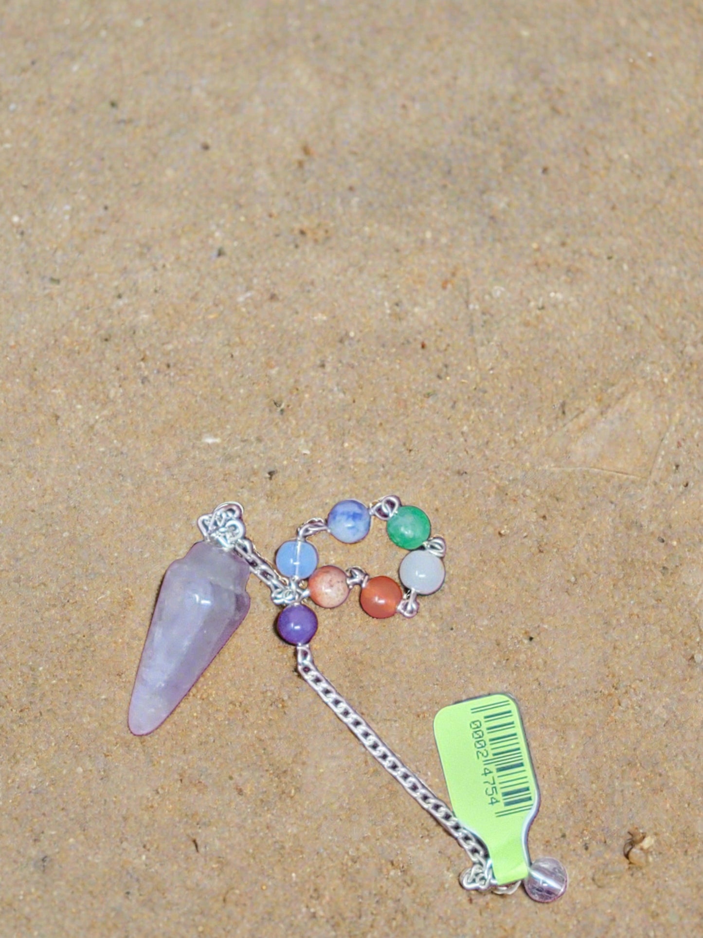 Amethyst Chakra Chain Drop Pendulum