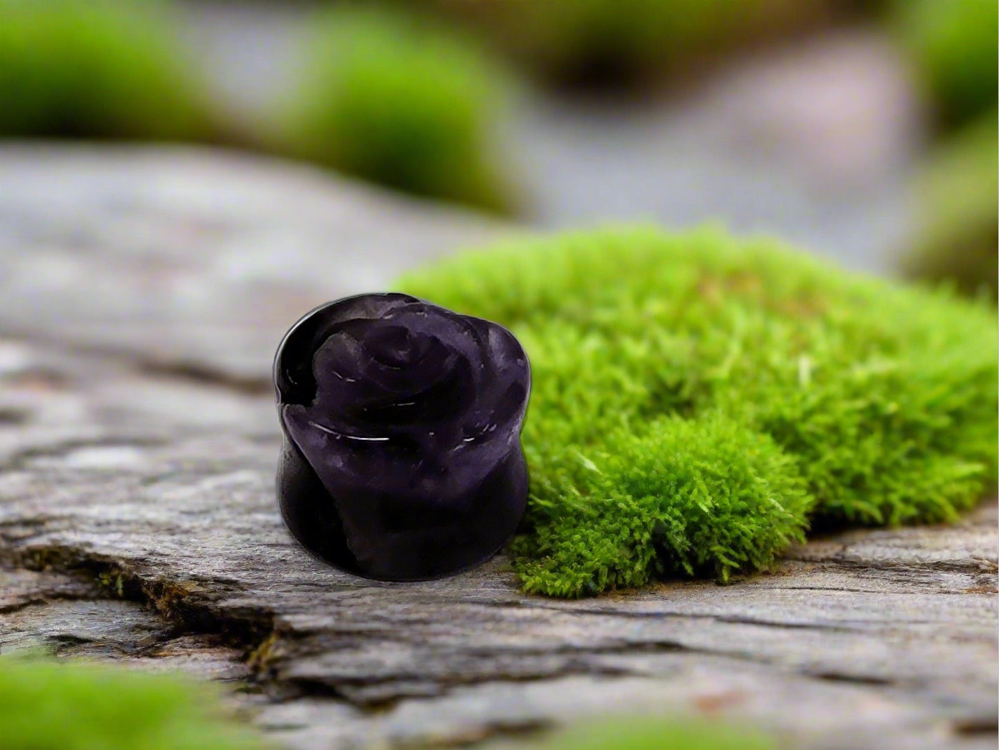 Amethyst plug 00 GA 10mm