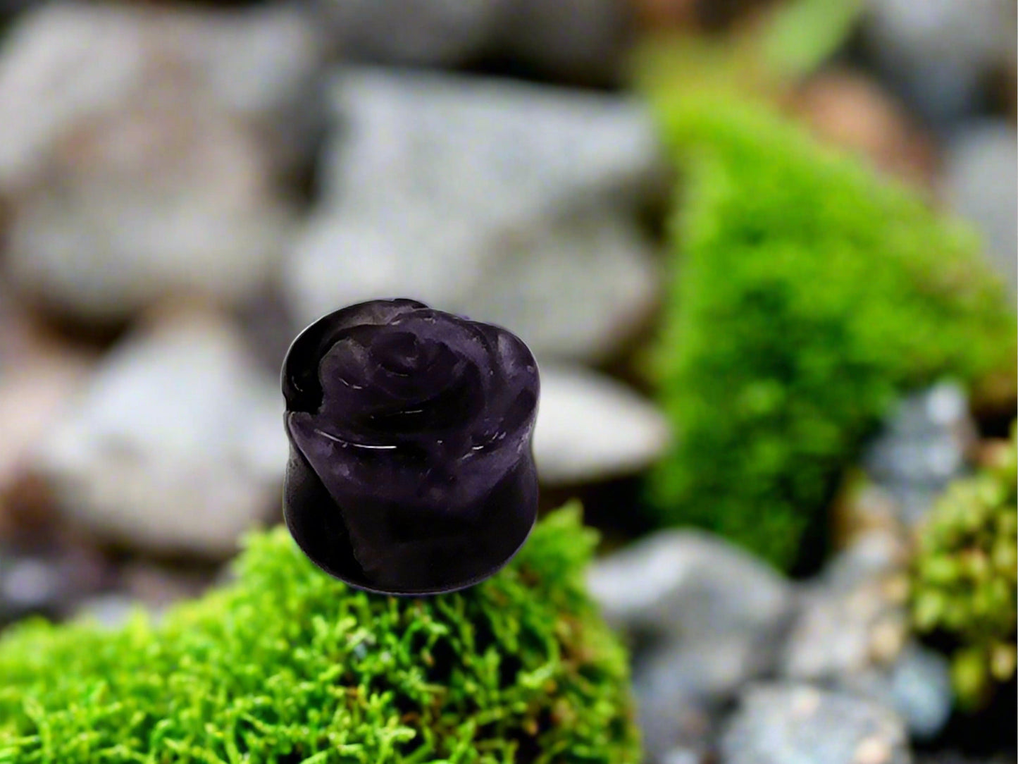 Amethyst plug 2 GA 6mm