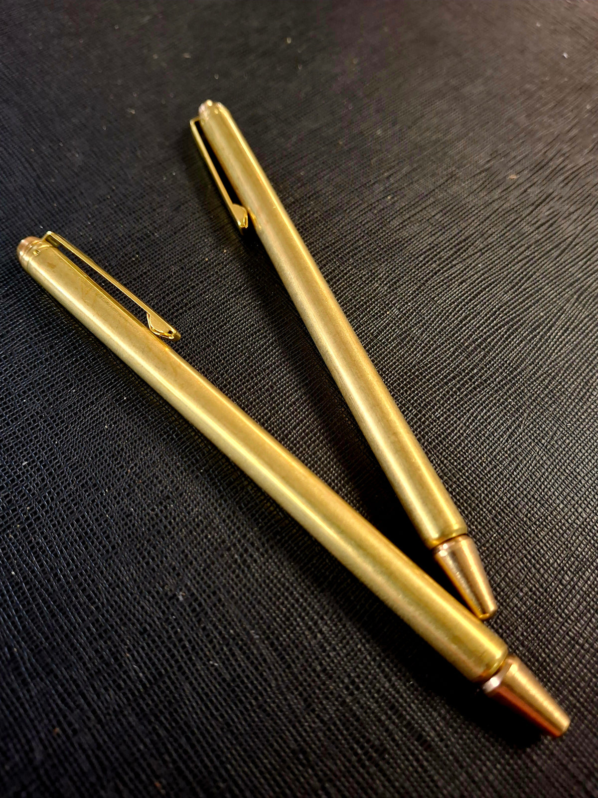 Antique Finish Brass Pen Style Dowsing Rod Set (2 pcs) 16" L – Convertible Divination Tools