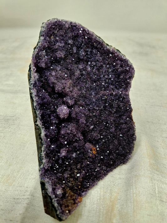 Black Amethyst Cluster w/Cut Base