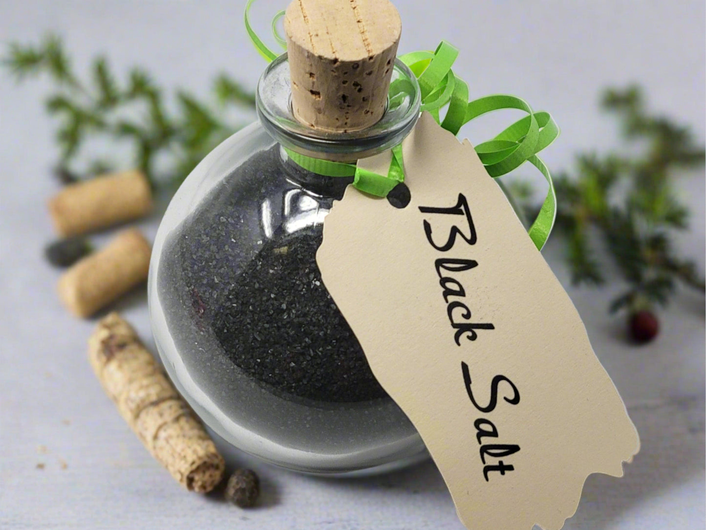 Black Salt Apothecary Bottle